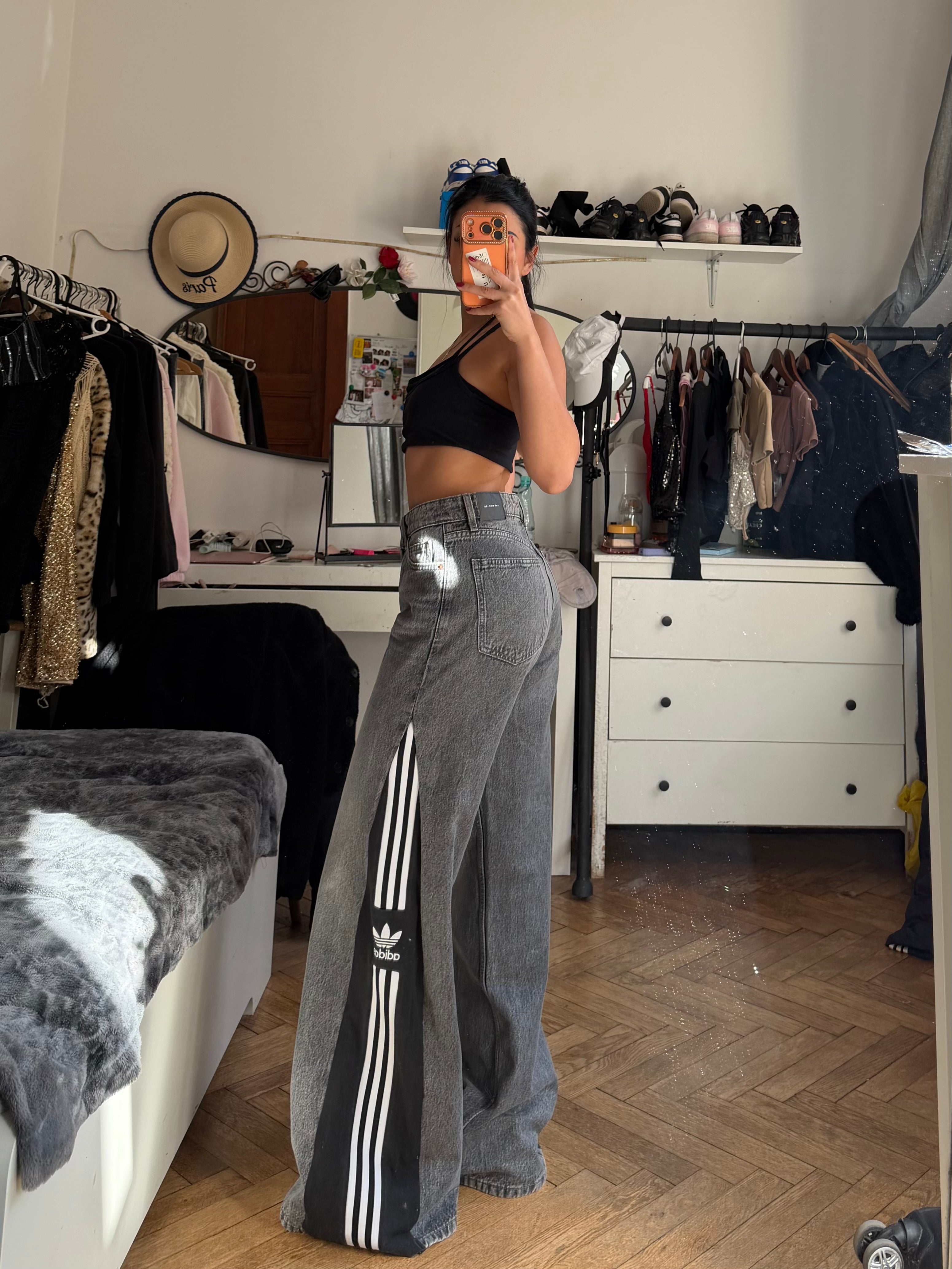 Custom AD Baggy Flared Jeans
