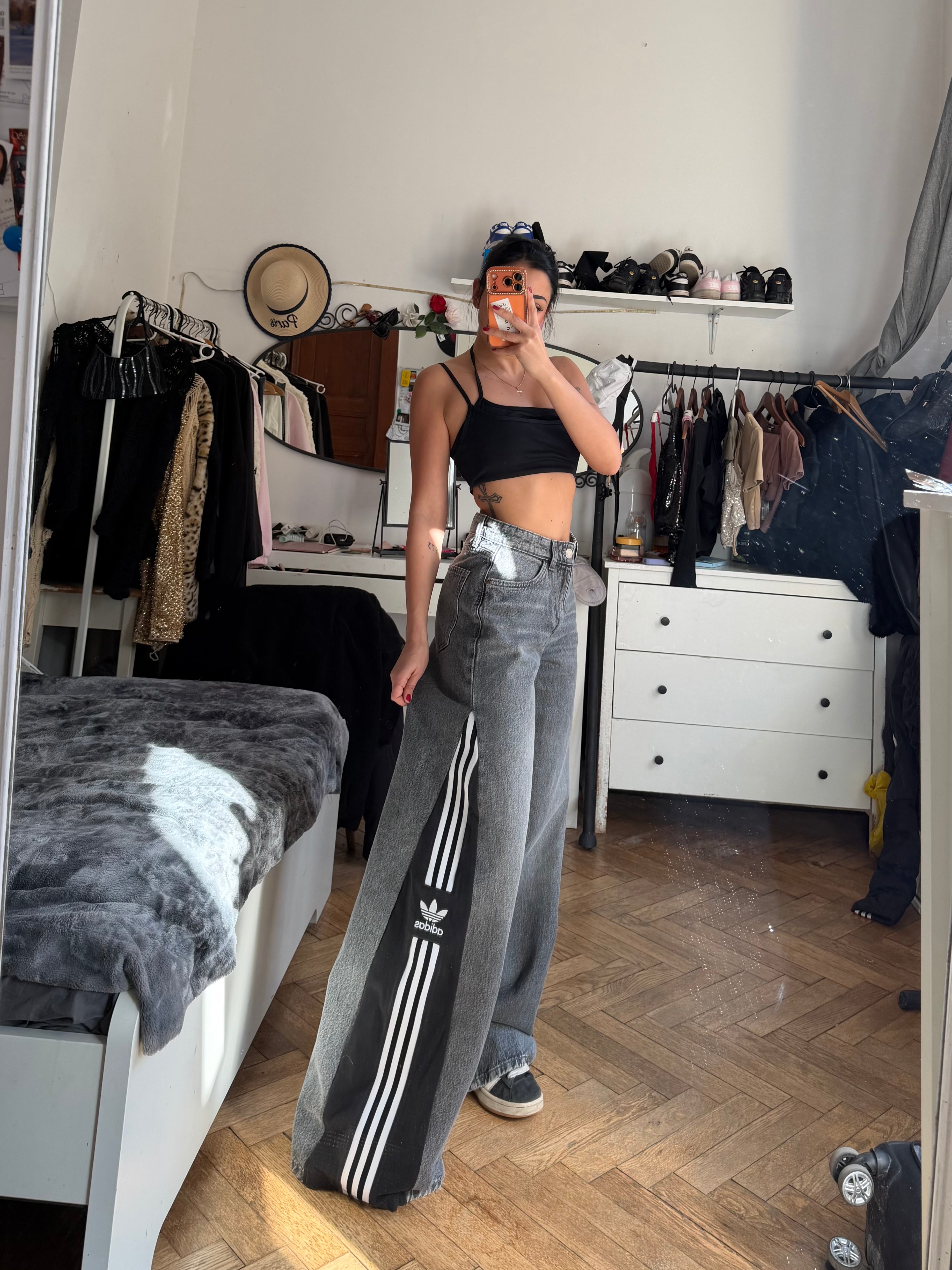 Custom AD Baggy Flared Jeans
