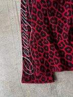 Unisex “signature” thermal in red cheetah