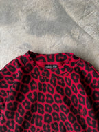 Unisex “signature” thermal in red cheetah